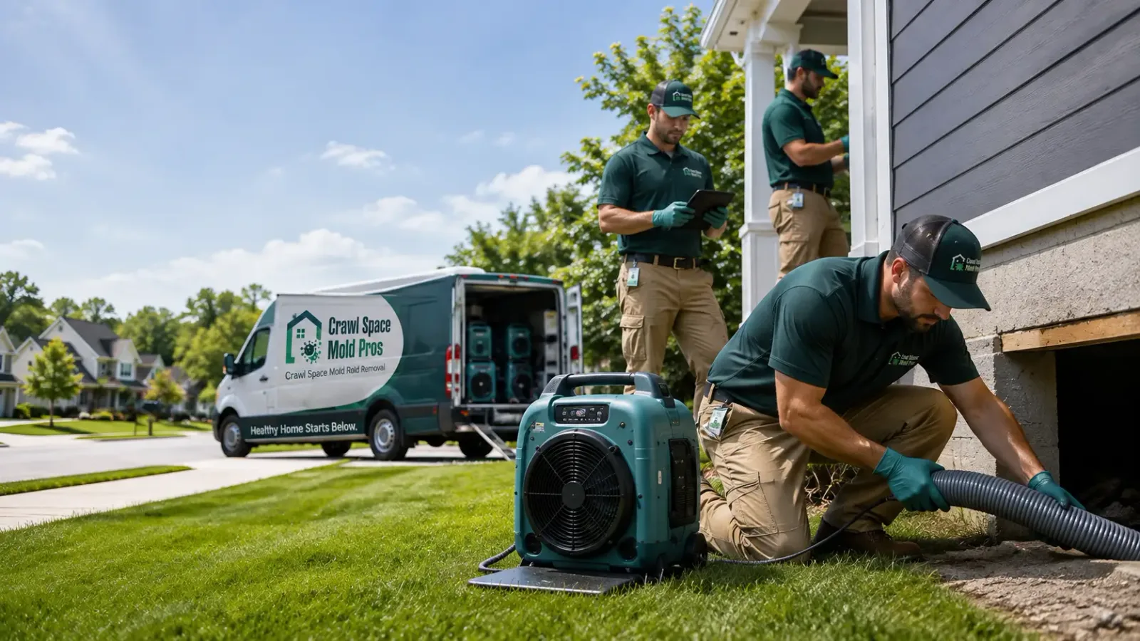 Crawl Space Mold Removal in Stuart, IA